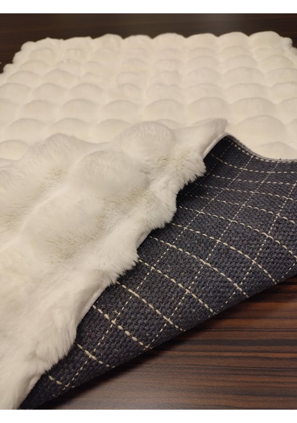 EVALİFE TOSCANA TSC05 BEYAZ TAVŞAN TÜYÜ POST HALI 80 x 150